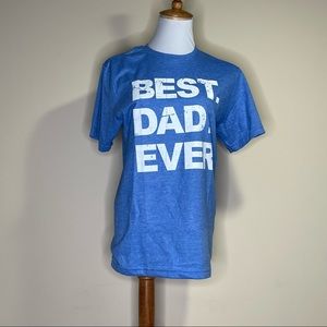 Gildan Best Dad Ever Blue T-shirt